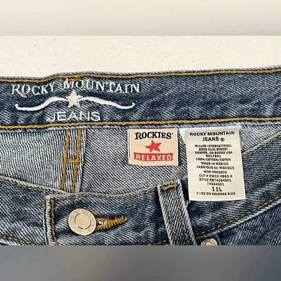 Rocky Mountain Jeans Blue Denim Relaxed Fit Women’s Size 11L Jeans - Picture 4 of 7